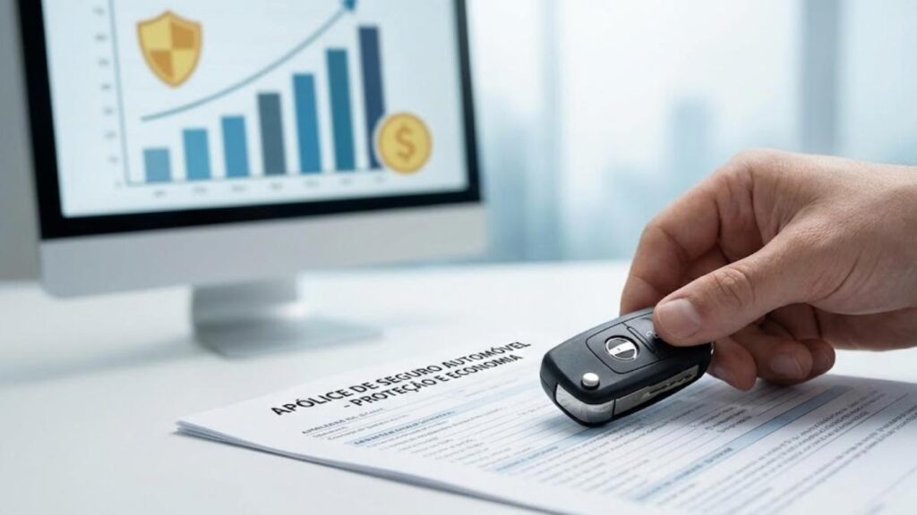 Conceito de franquia e apólice no seguro auto 2026.